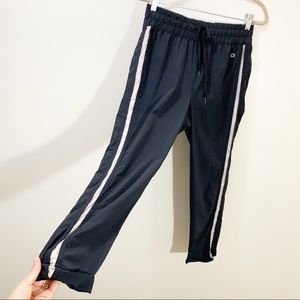 GapFit Striped Navy & Grey Crop Jogger Size S